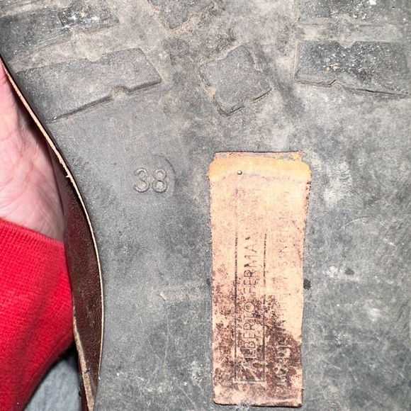 Alberto Fermani Vintage Inspired Zip Off Lace-up Boots Stud Detail 38 Brown 8 - Picture 7 of 7